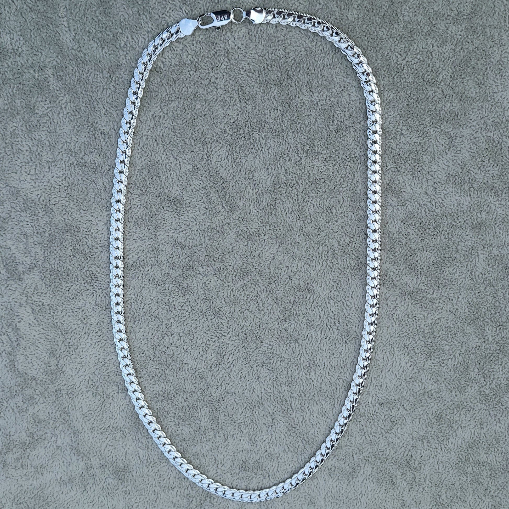 Sterling silver flat snake chain