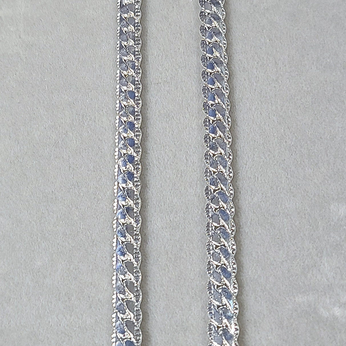 Silver Stainless Steel Flat Snake Chain with Lobster Claw, 5mm in 20"