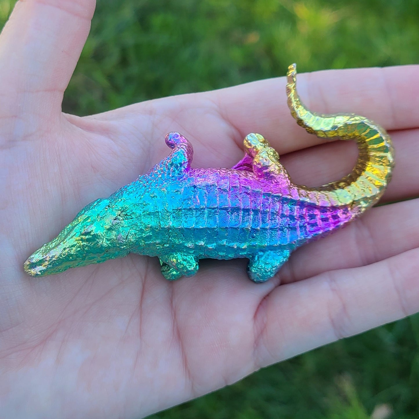 Bismuth Crocodile Alligator, Made by The Bismuth Smith