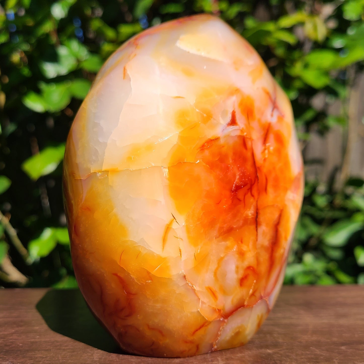 Carnelian crystal flame