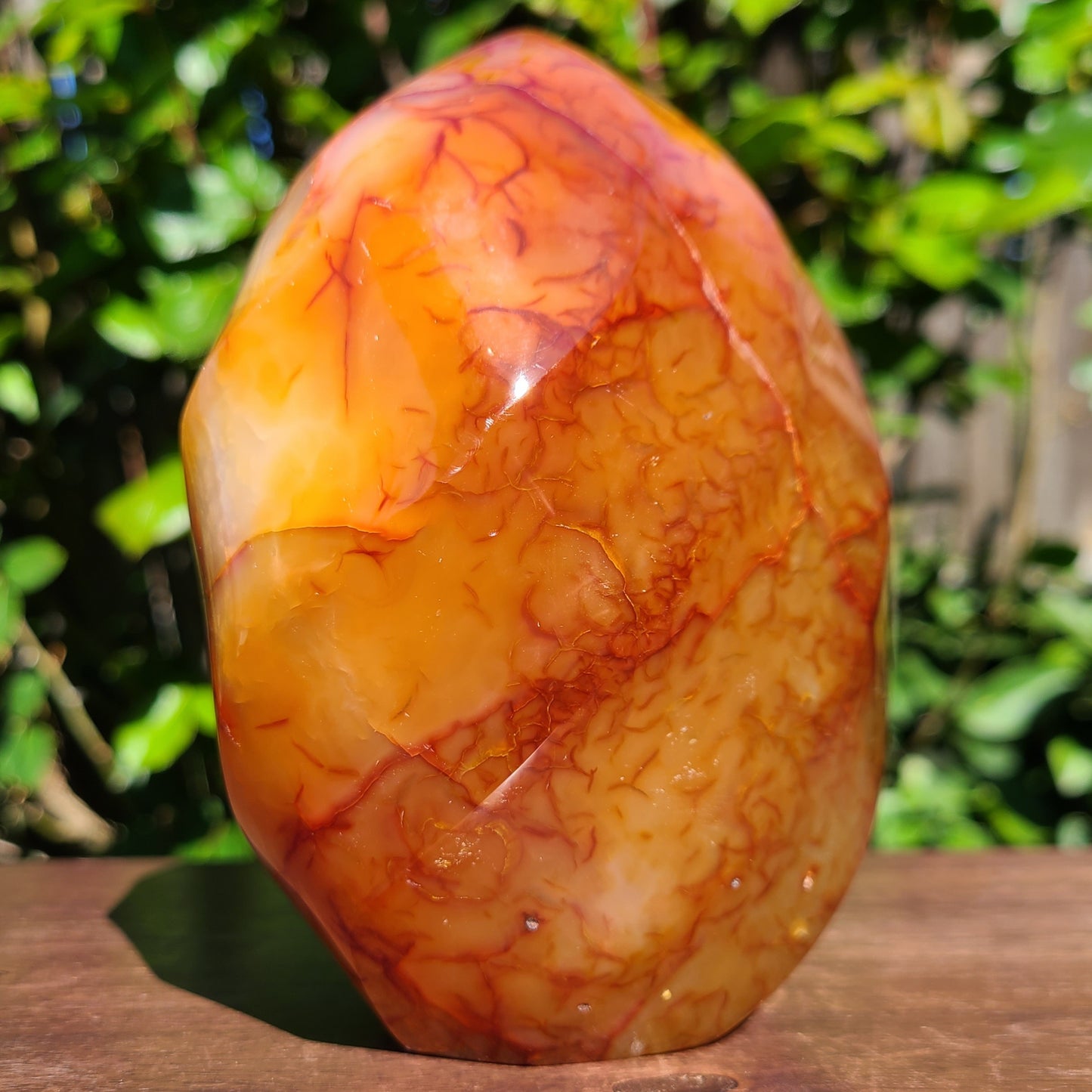 Carnelian Crystal Flame, 3.8LB, 5.5" (#7)