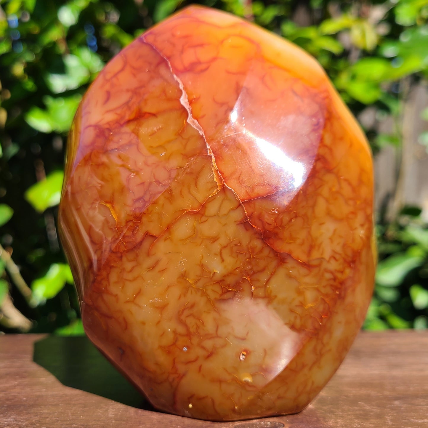 Carnelian crystal flame