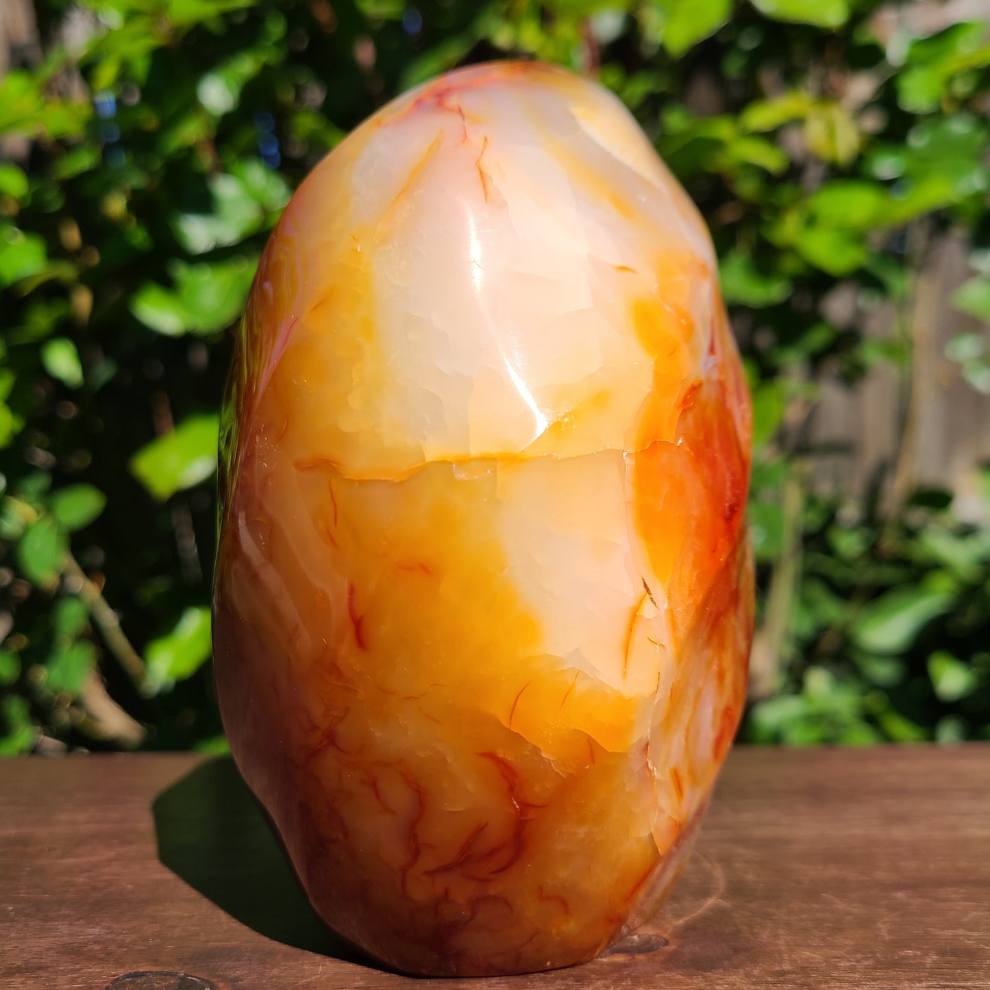 Carnelian crystal flame