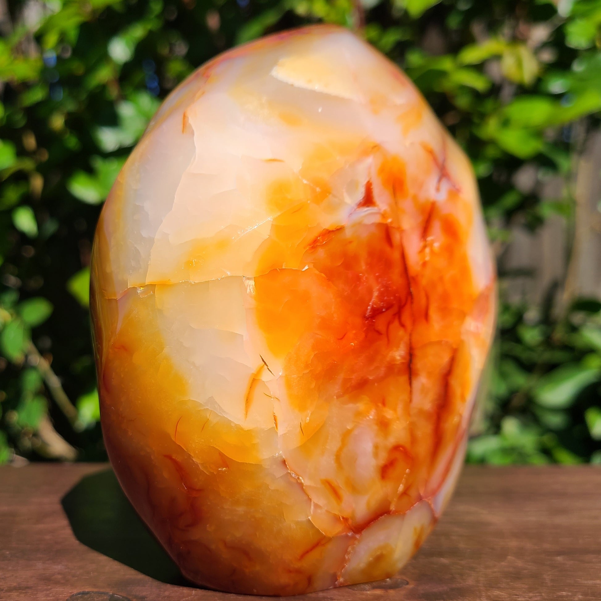 Carnelian crystal flame