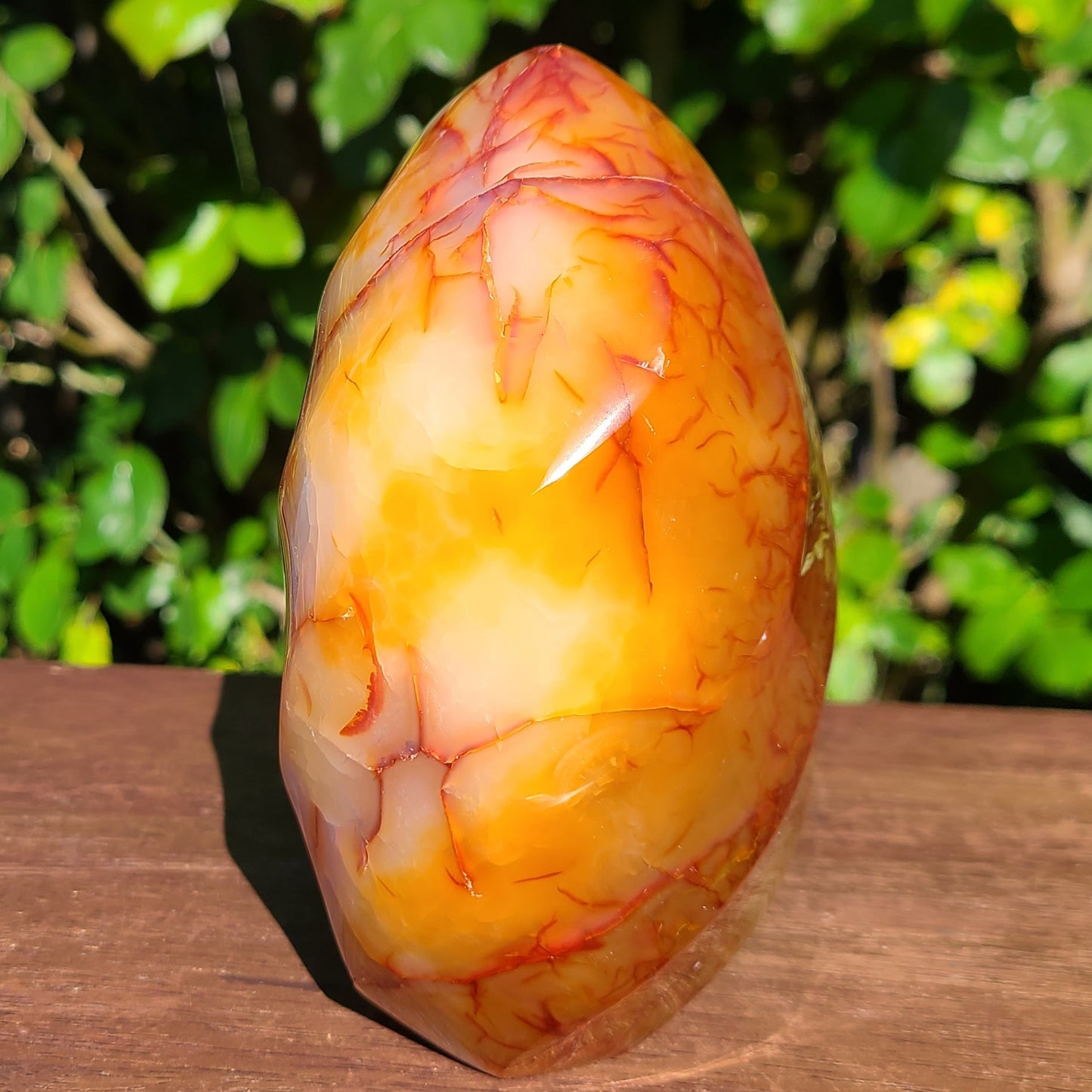 Carnelian Crystal Flame, 3.8LB, 5.5" (#7)