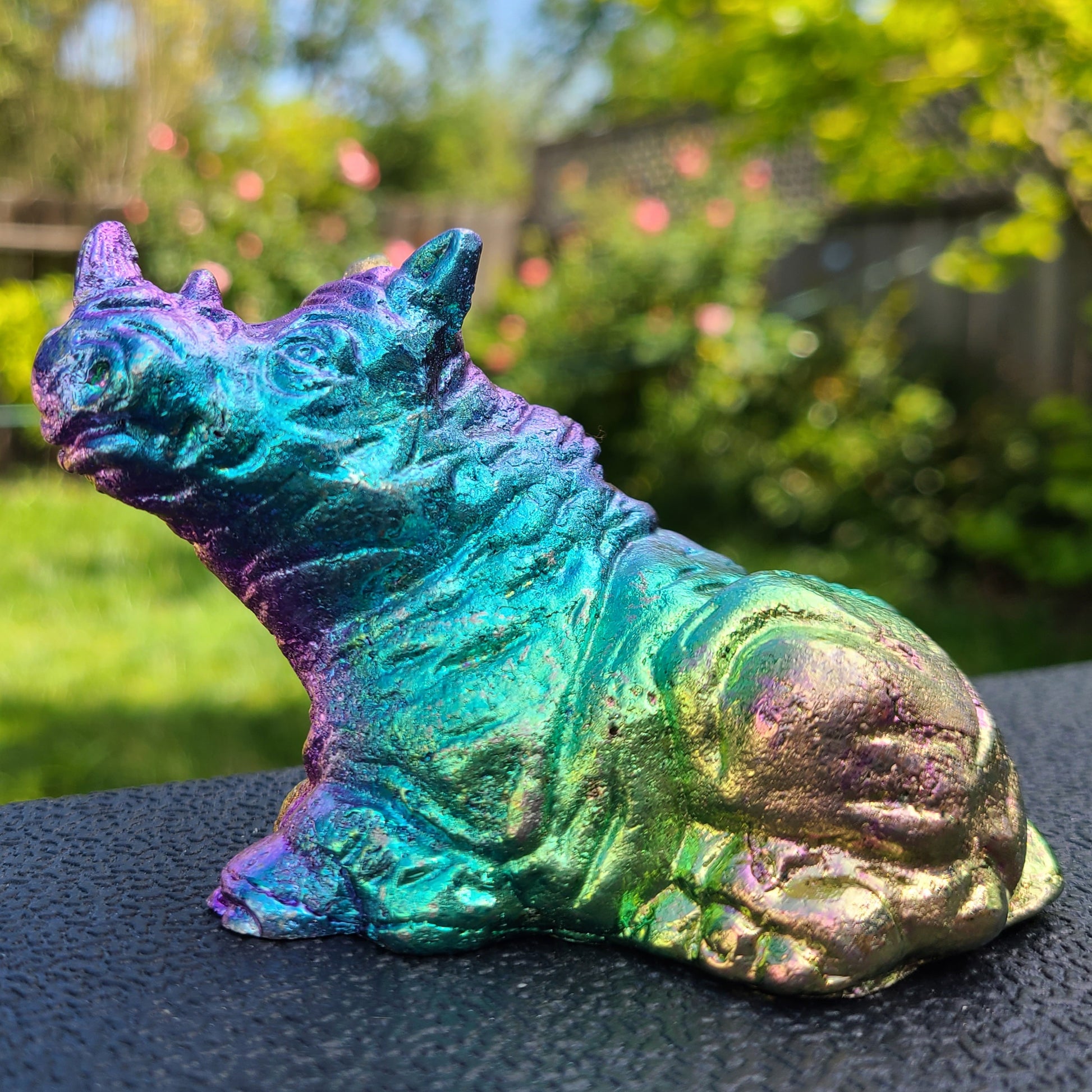 Rainbow Bismuth Rhinoceros