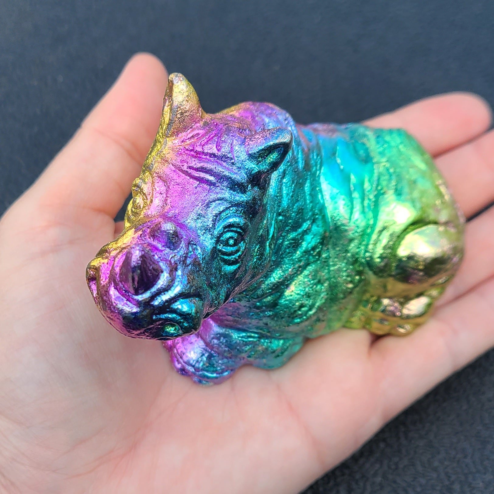 Large Bismuth Rhinoceros 