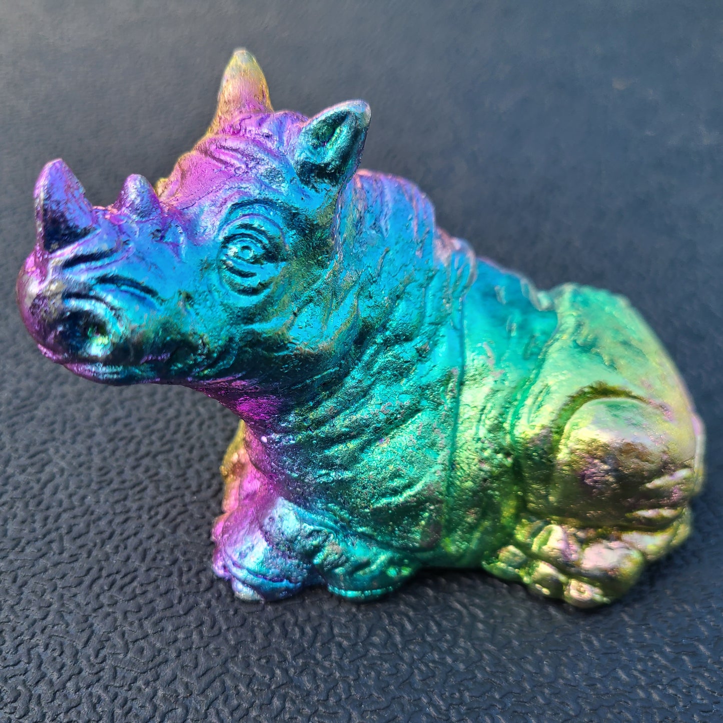 Rainbow Bismuth Rhinoceros