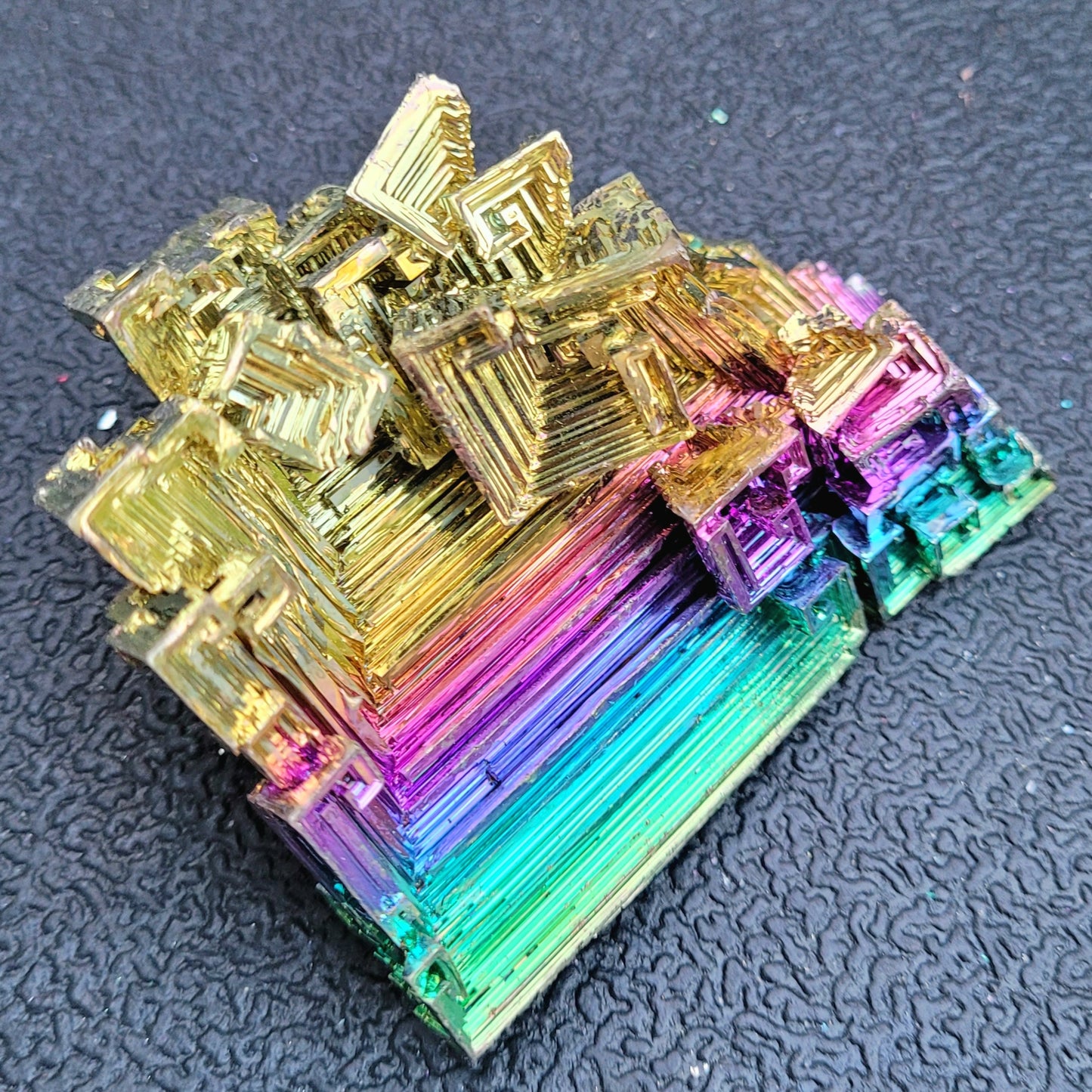 Rainbow Bismuth Crystal