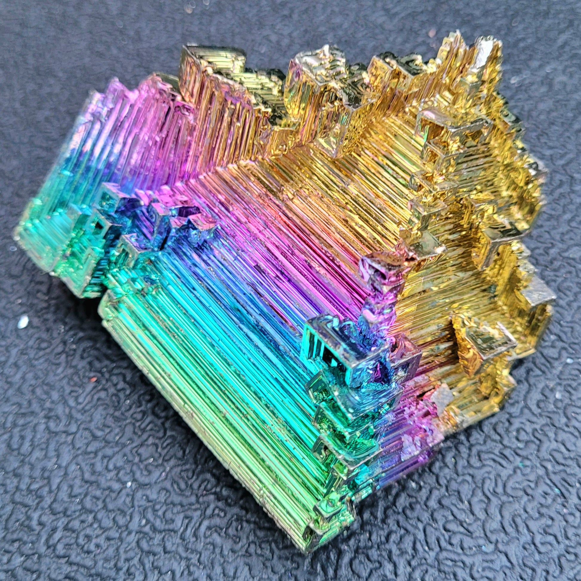 Rainbow Bismuth Crystal