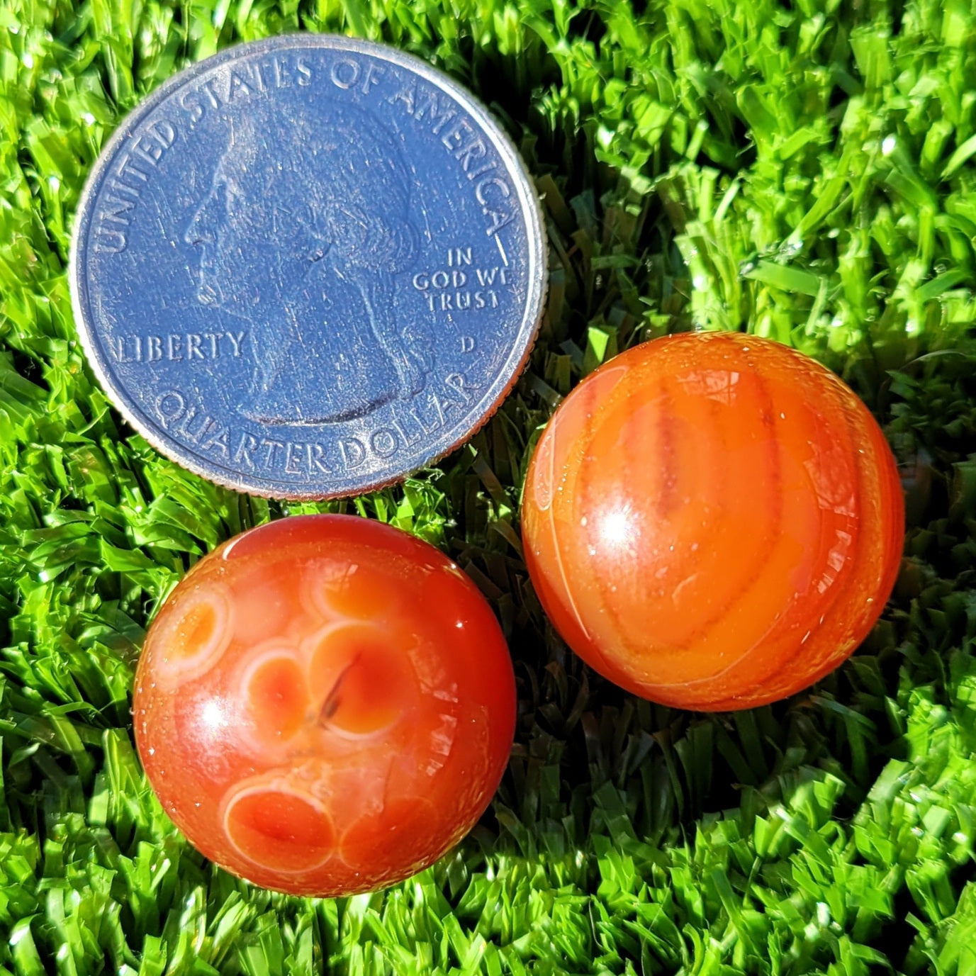 Carnelian Crystal Mini Sphere, 18mm to 21mm