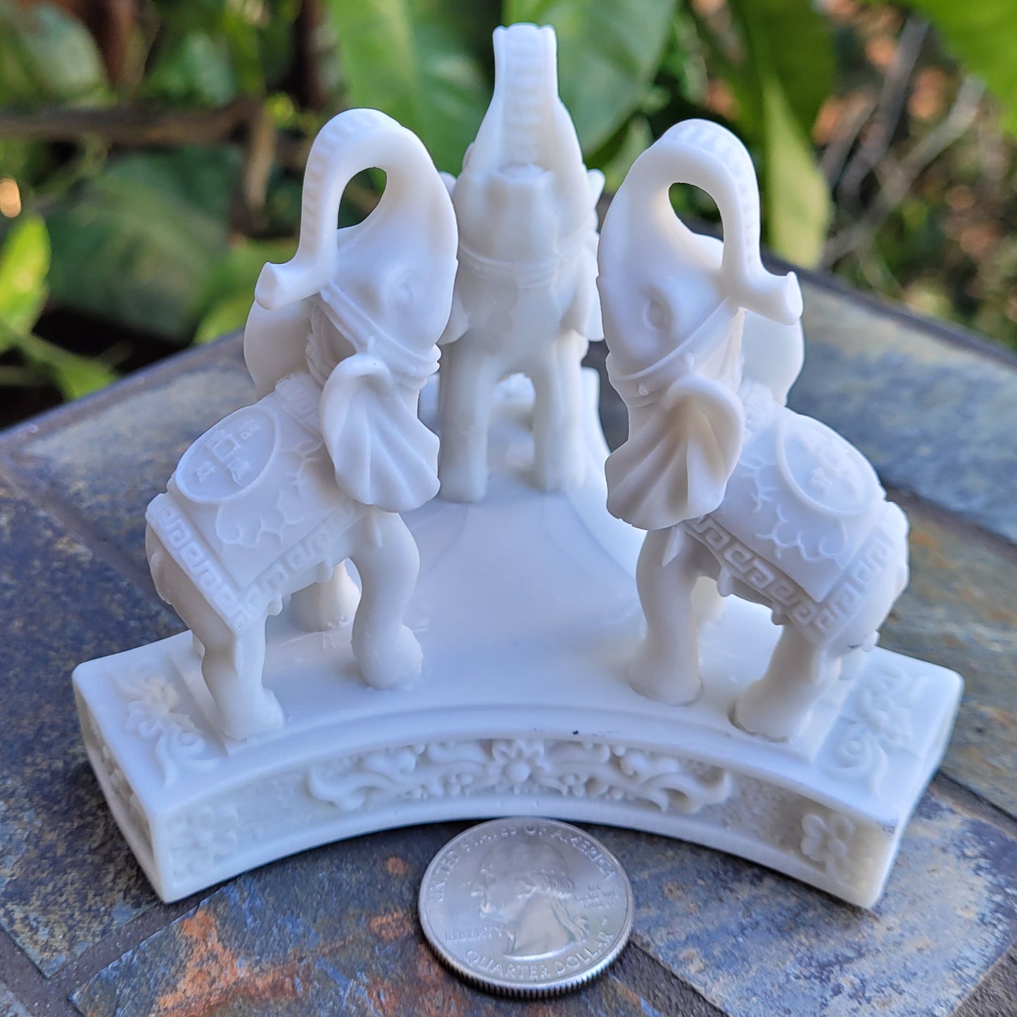 Elephant Sphere Holder Display Stand for Crystal Balls or Eggs 2" to 5" (51mm to 126mm)