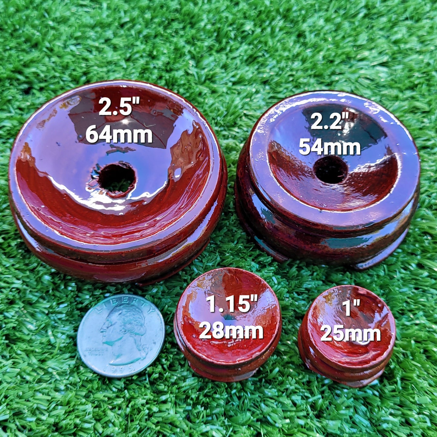 Wood Sphere Stands, Crystal Ball Holder, Display Stand for Spheres 1" to 7" (26mm to 178mm)