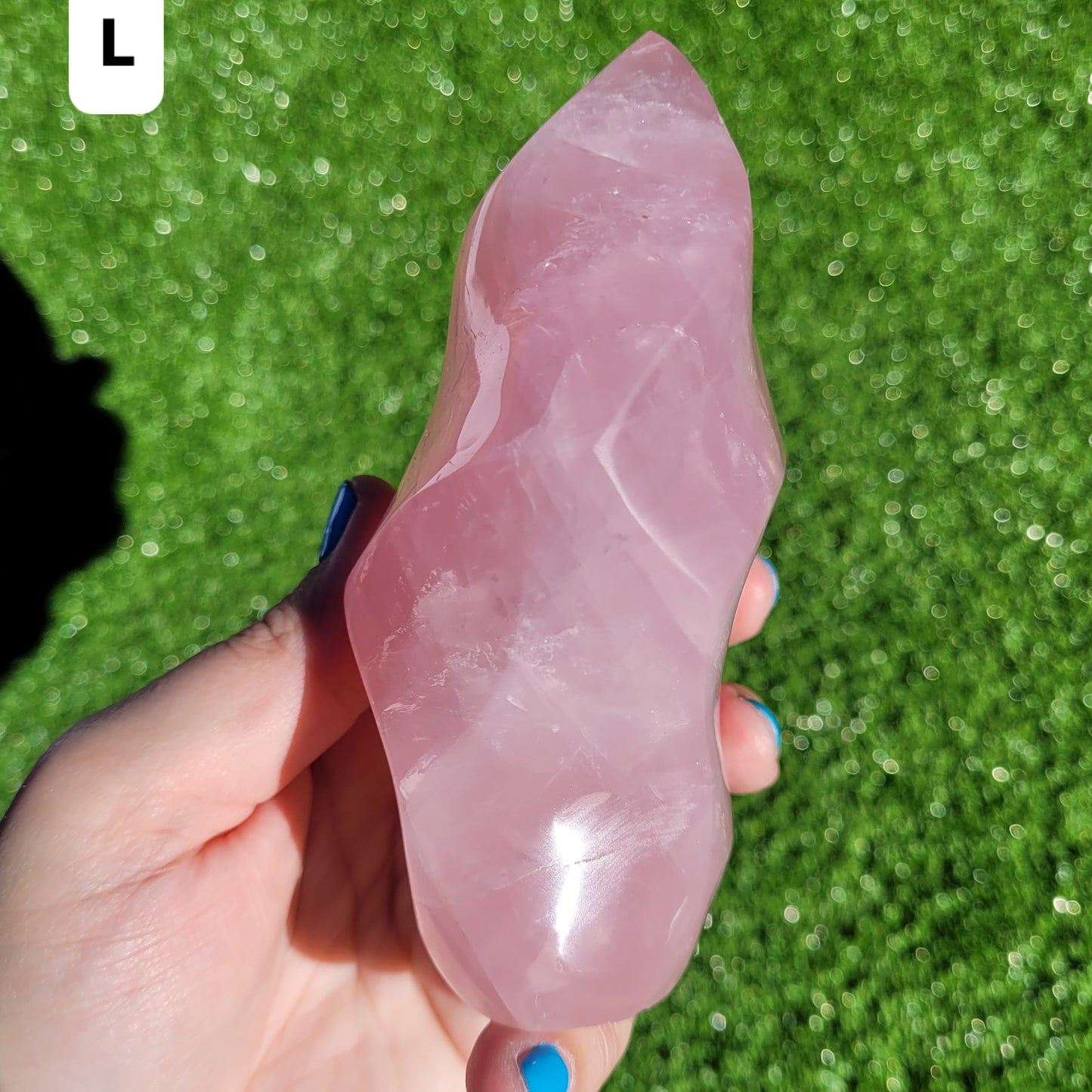 Rose Quartz Flame Crystals 