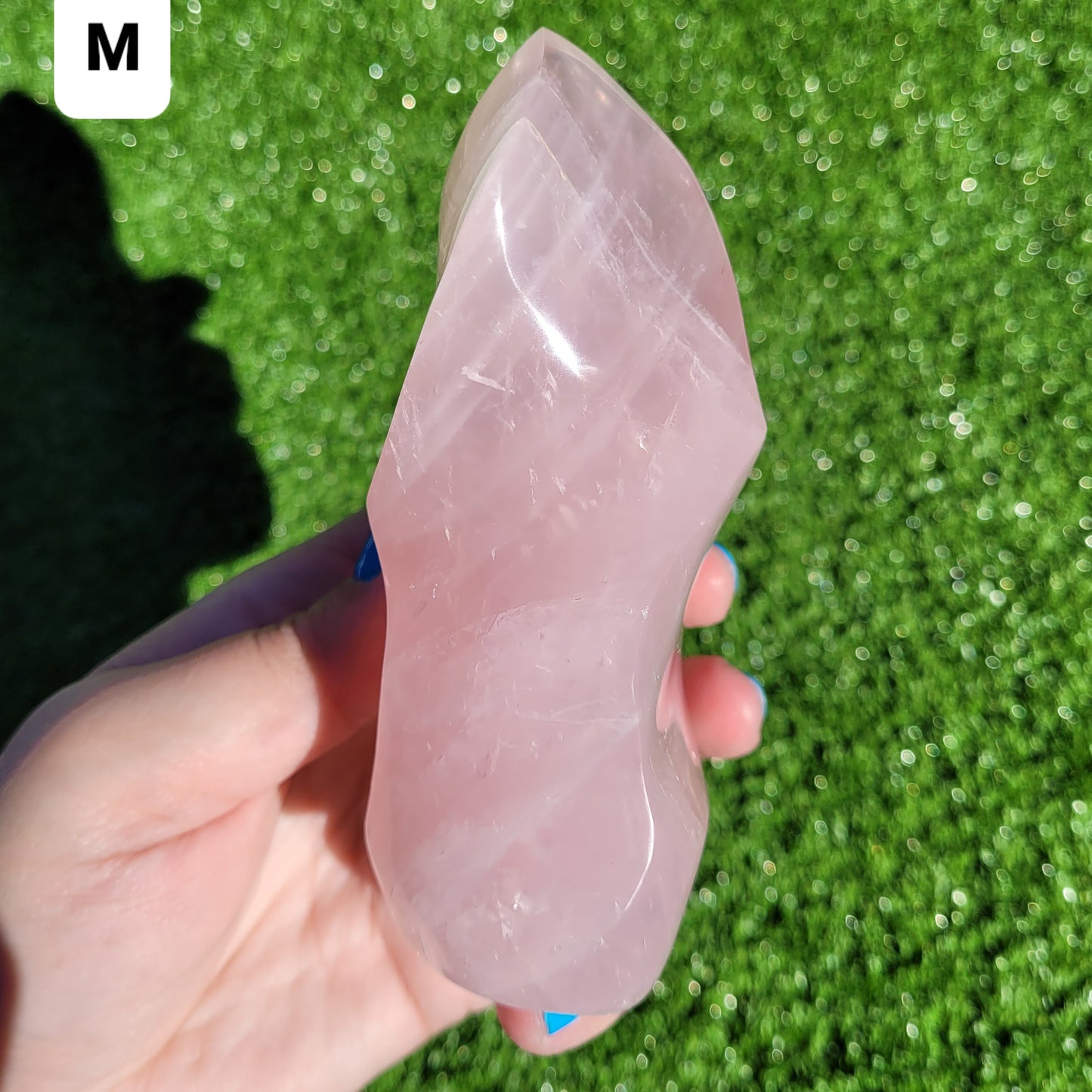 Rose Quartz Flame Crystals 