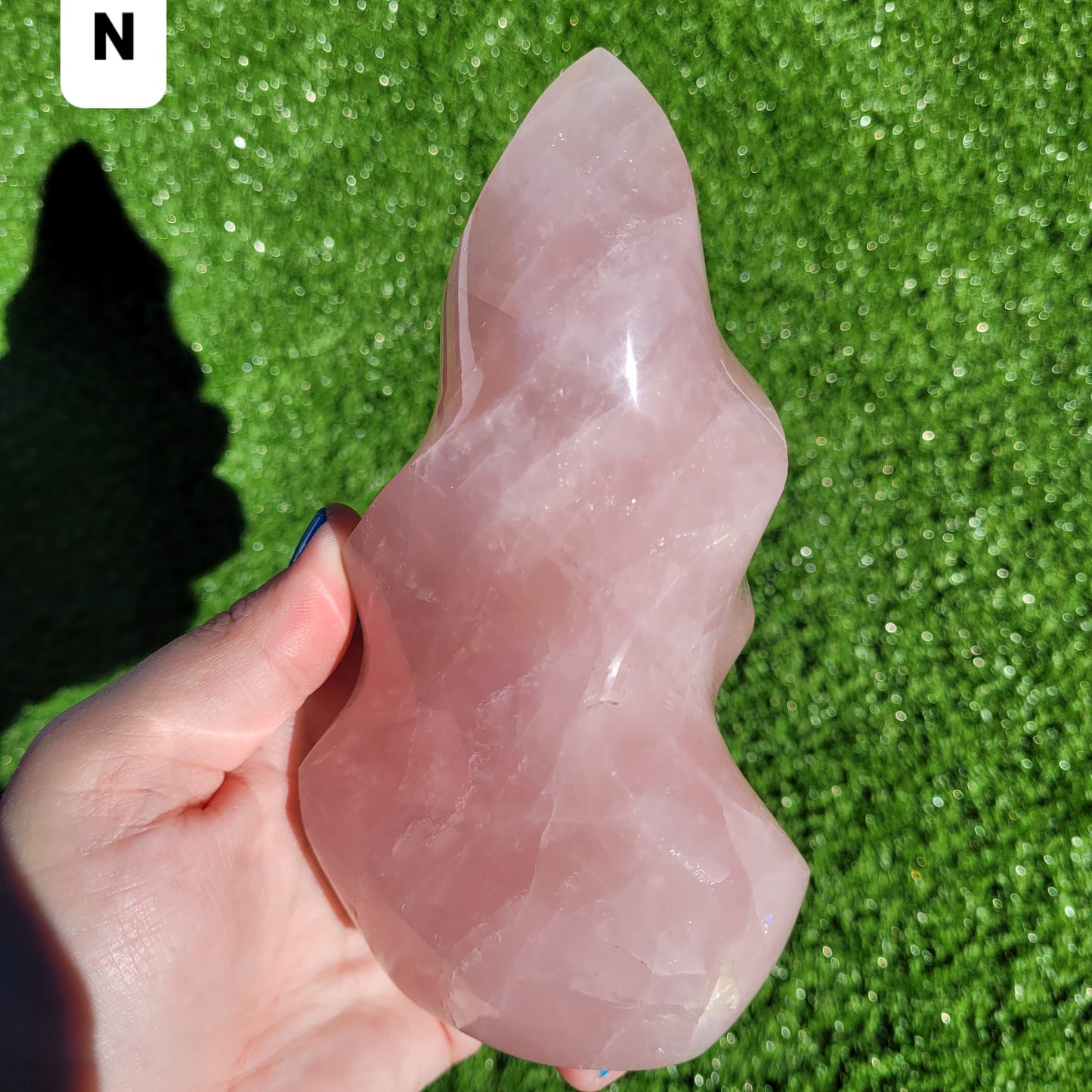 Rose Quartz Flame Crystals 