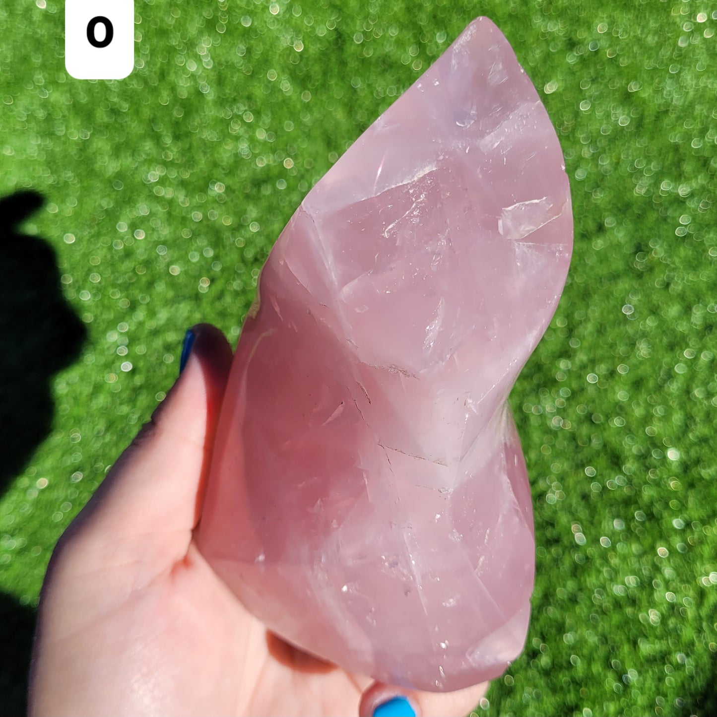 Rose Quartz Flame Crystals to Choose From