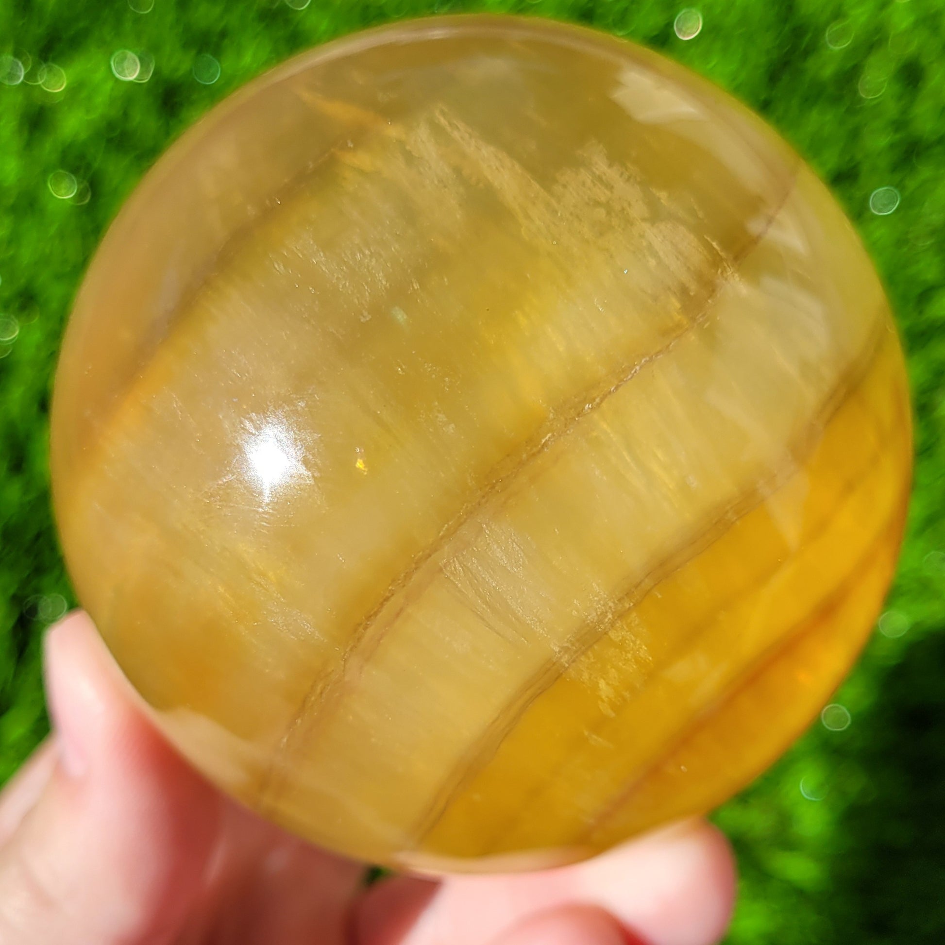 Yellow Fluorite sphere