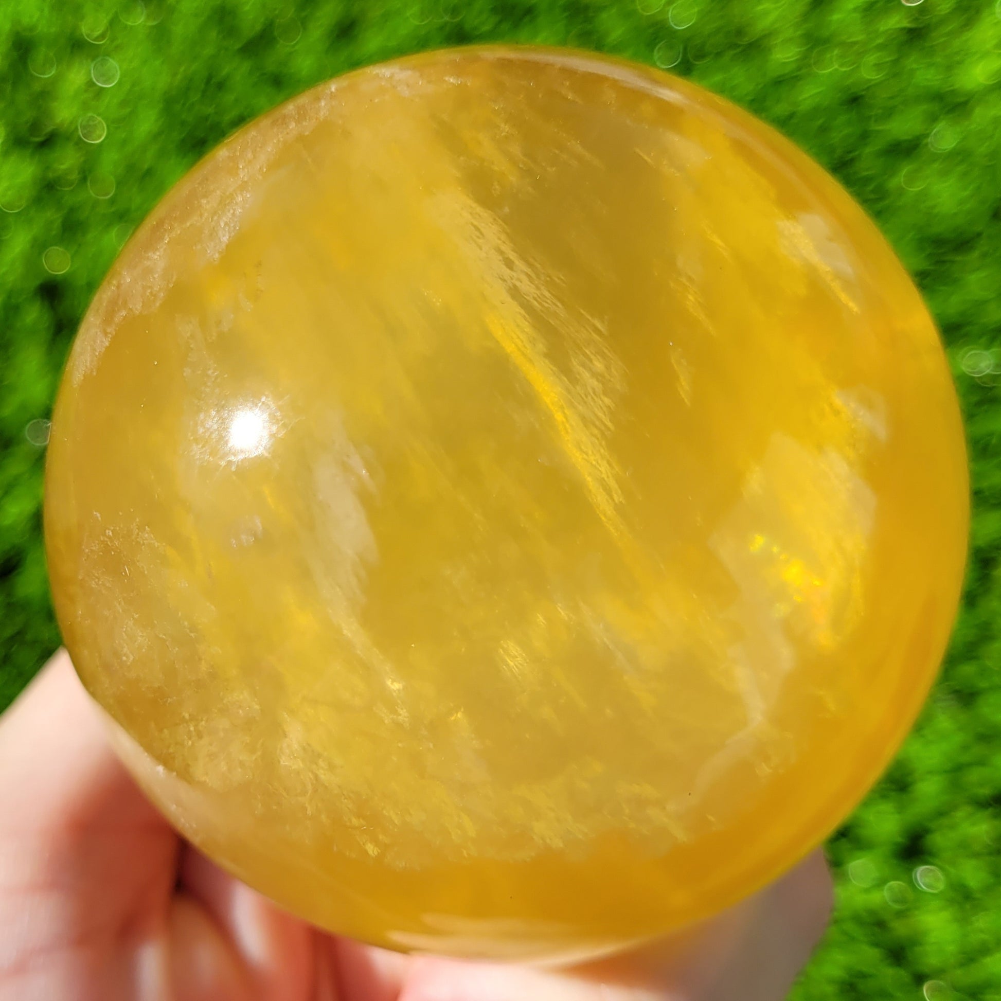 Yellow Fluorite sphere