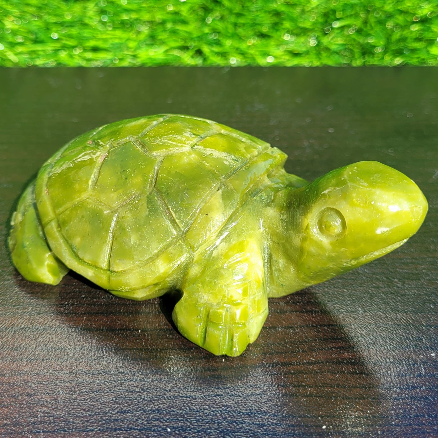 Large Green Jade Crystal Turtle