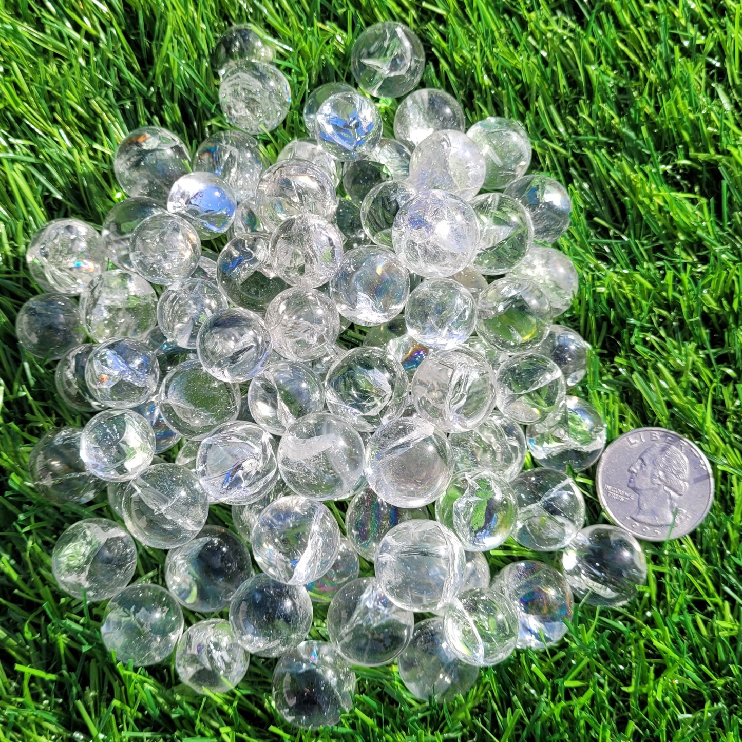 Clear Quartz Crystal Mini Spheres, 15mm to 17mm