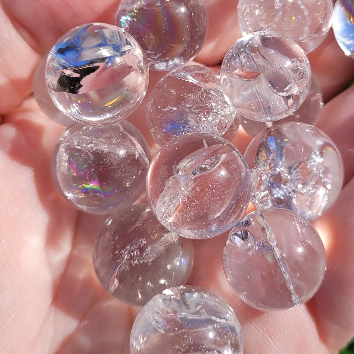 Clear Quartz Crystal Mini Spheres, 15mm to 17mm