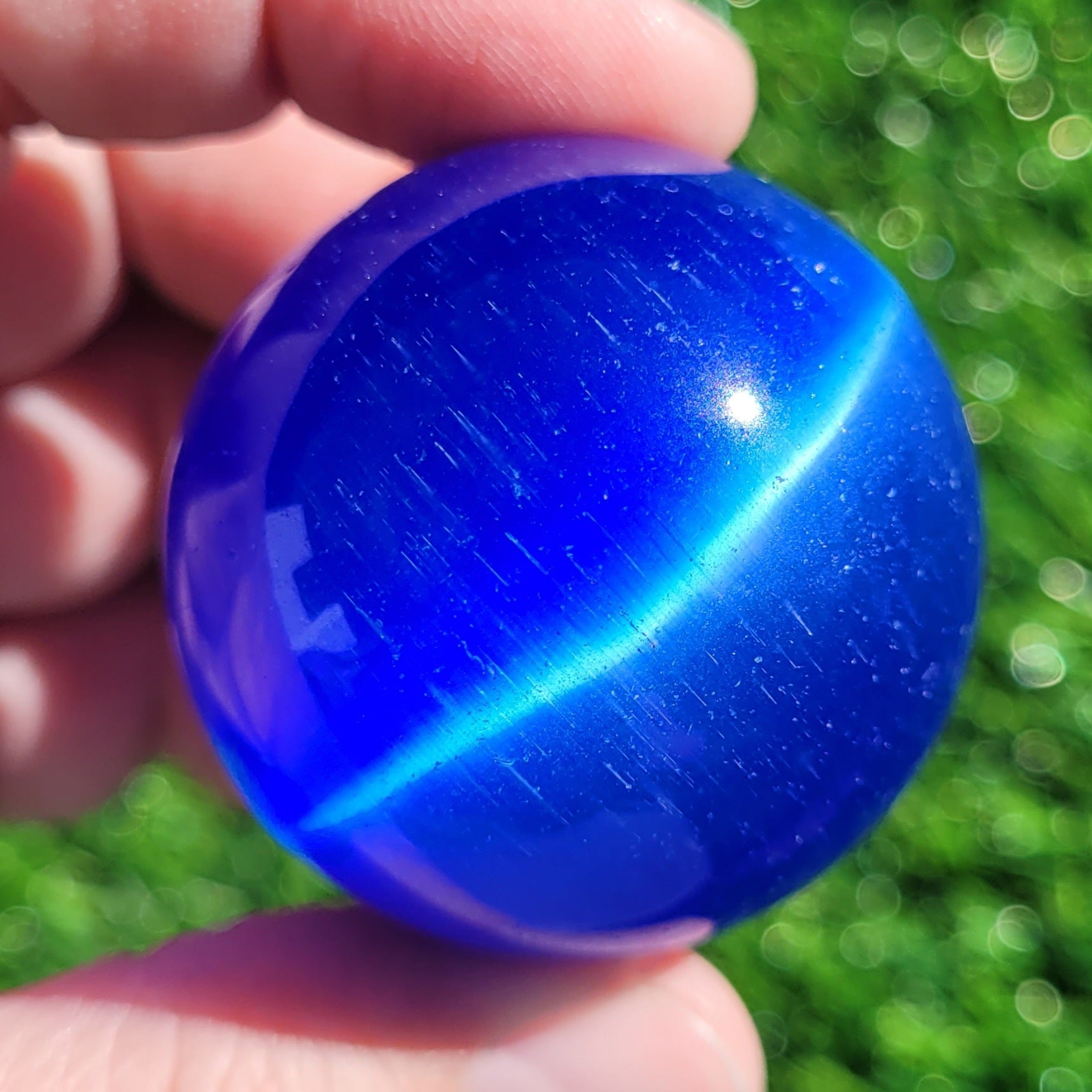 Blue Cats Eye Sphere