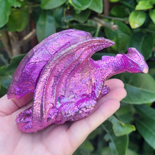 Large Pink Bismuth Dragon