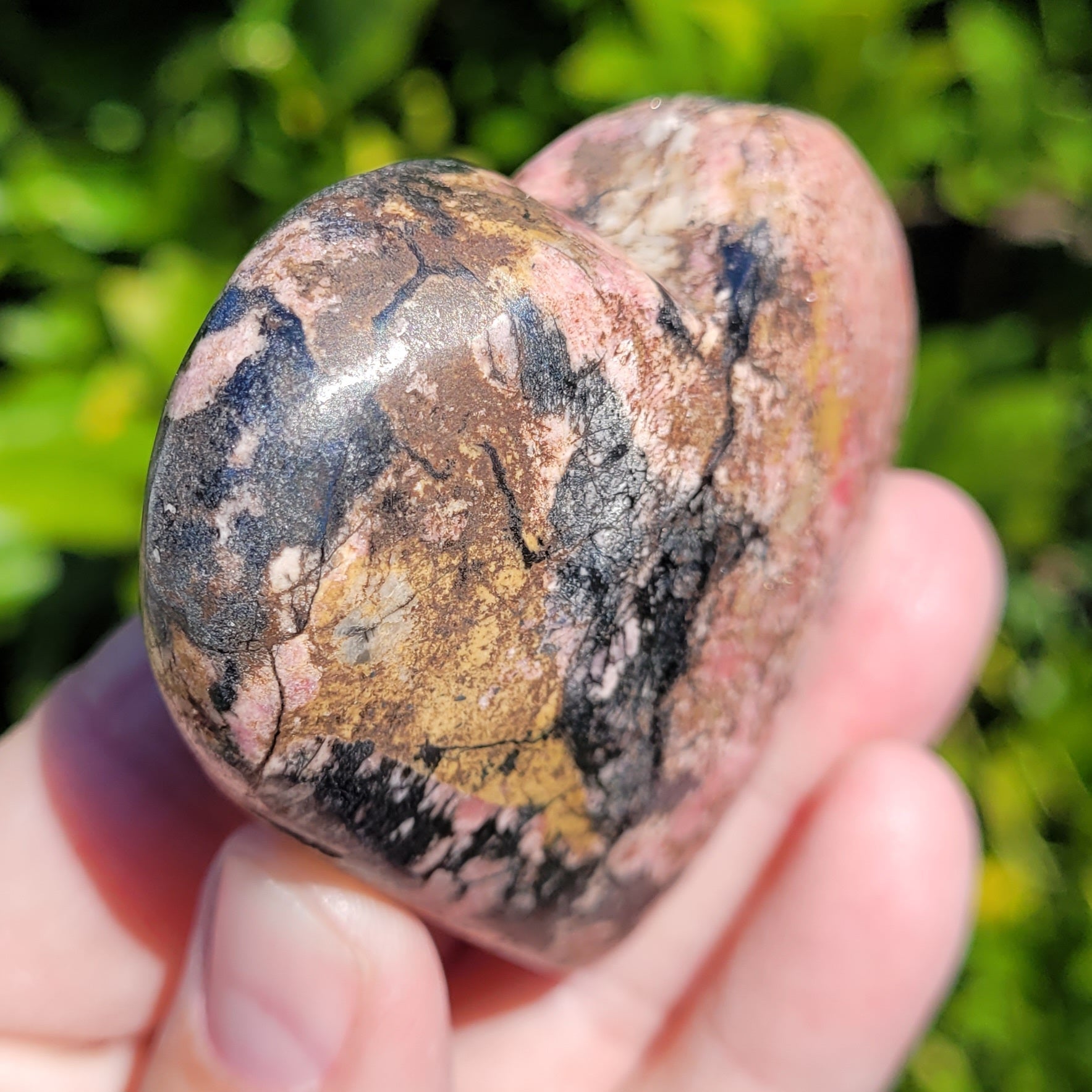 Rhodonite Heart Crystal