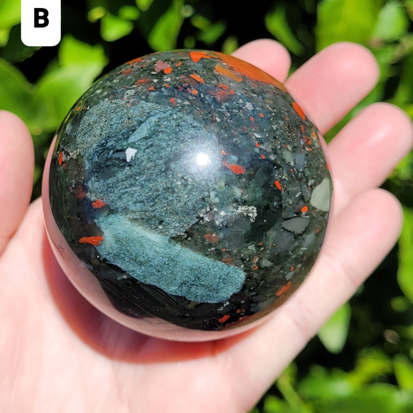 African Bloodstone Spheres to Choose From, 2.4" to 2.5"