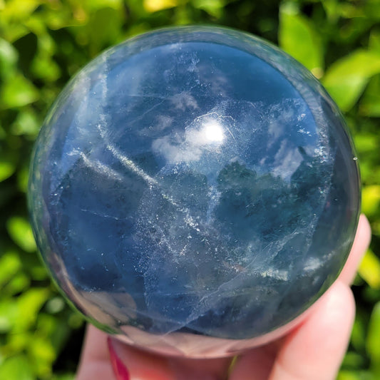 Blue Fluorite crystal ball