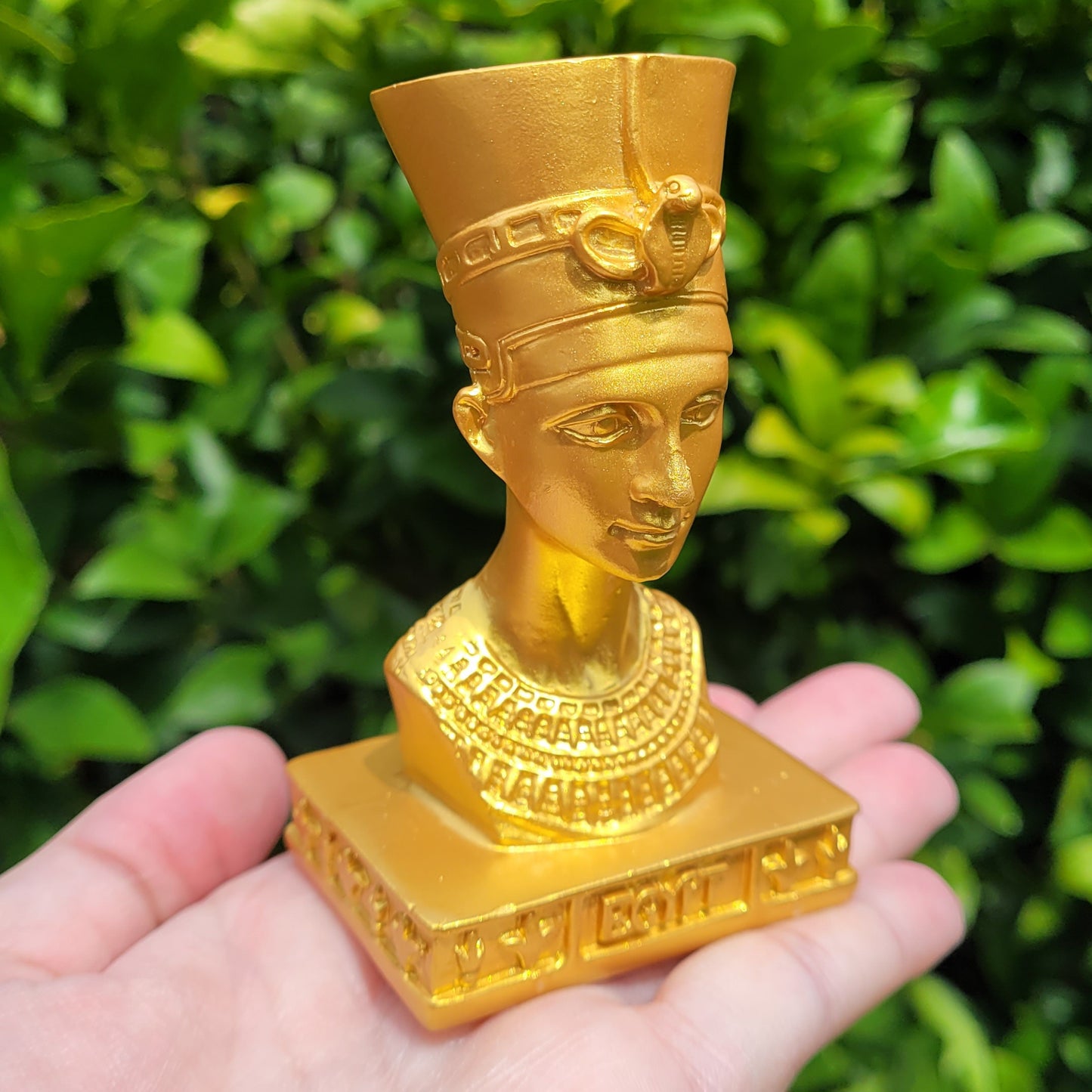 Egyptian Pharaoh Sphere Display Stand in Gold or Silver, for Crystal Balls or Eggs 1.5" to 3" (37mm to 75mm)