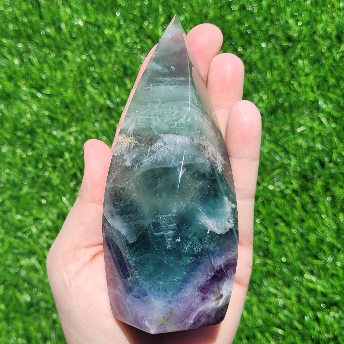 Rainbow Fluorite Flame