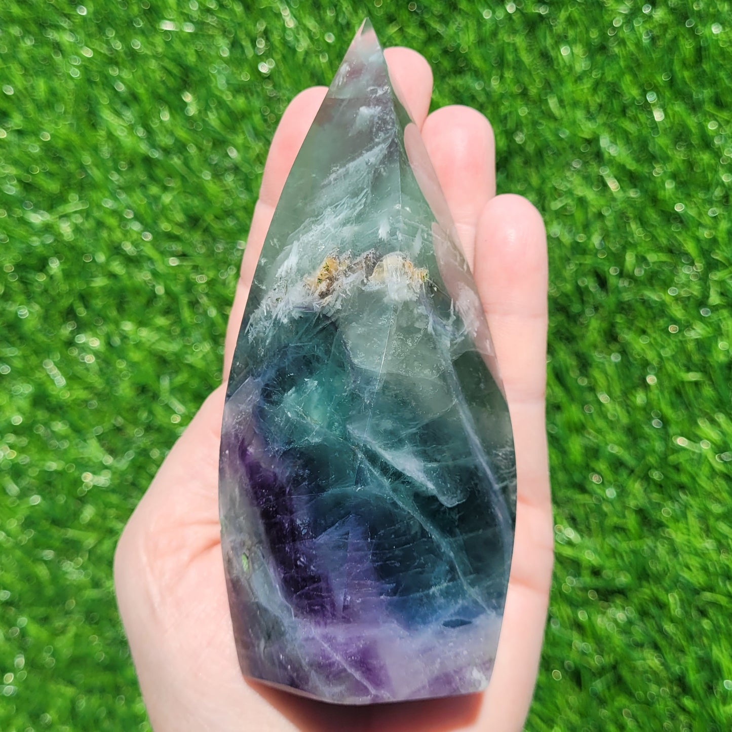 Rainbow Fluorite Flame