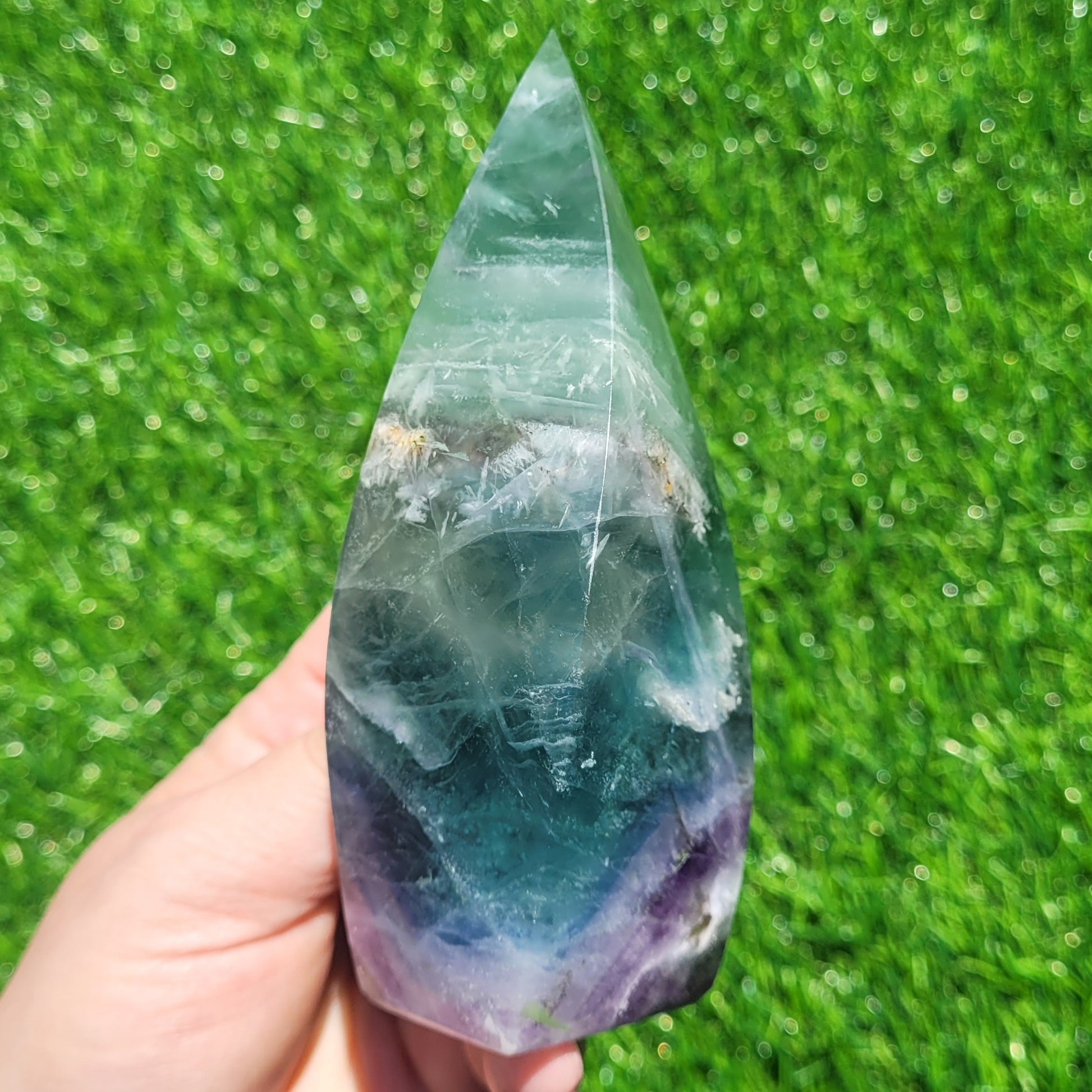 Rainbow Fluorite Flame