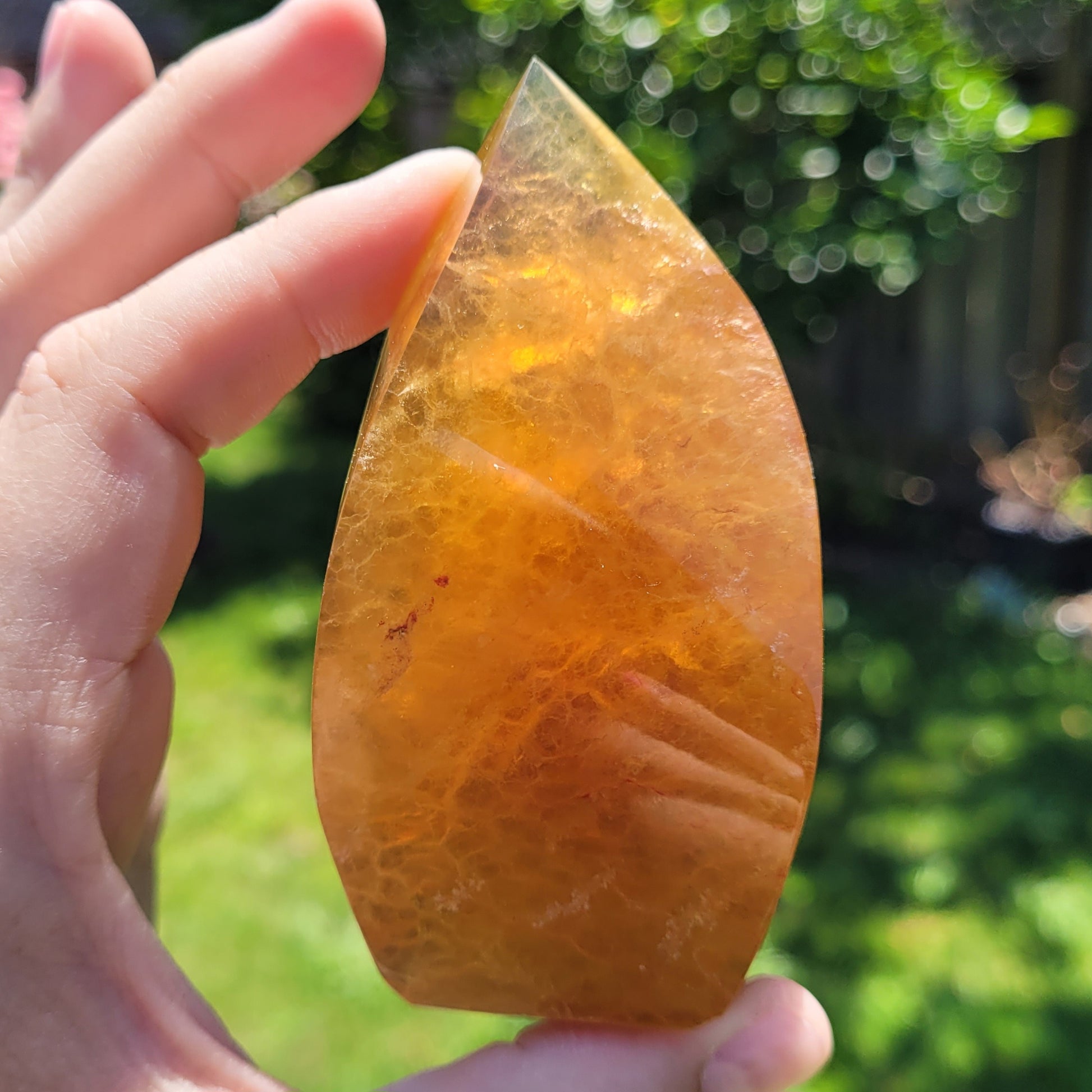 Yellow Fluorite flame