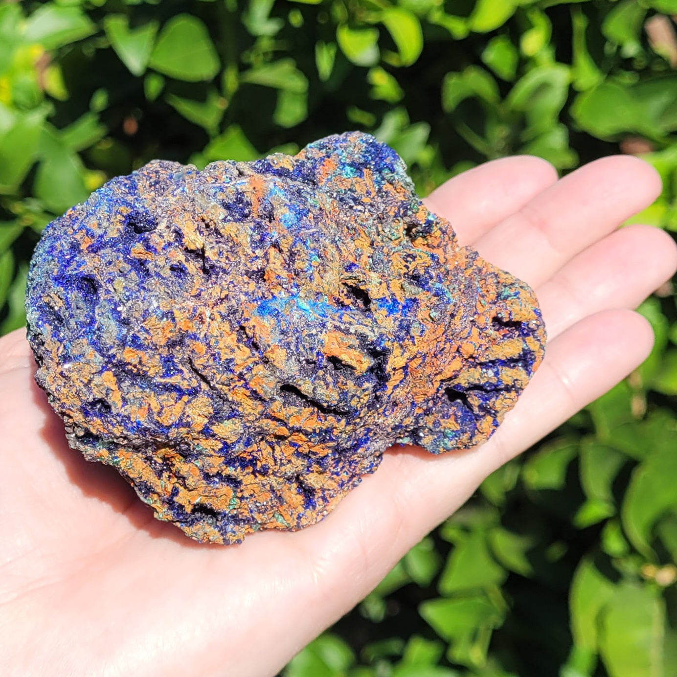 Azurite and Malachite Raw Specimen, 428g, 3.9"