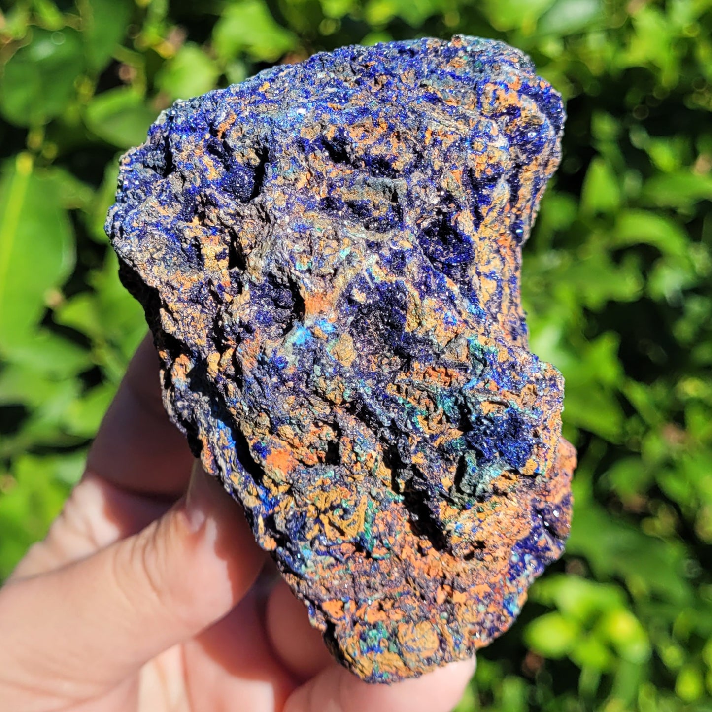 Azurite and Malachite Raw Specimen, 428g, 3.9"