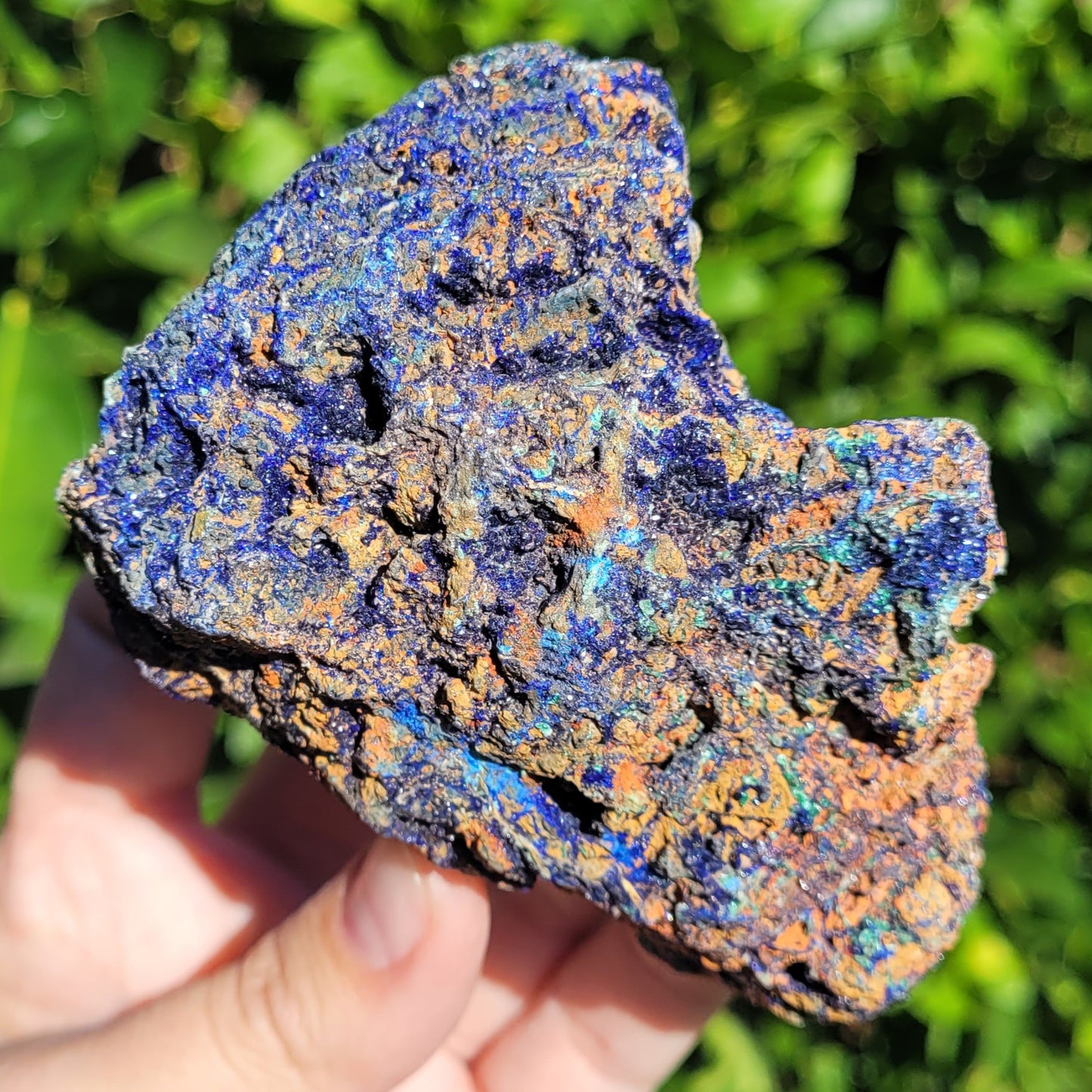 Azurite and Malachite Raw Specimen, 428g, 3.9"