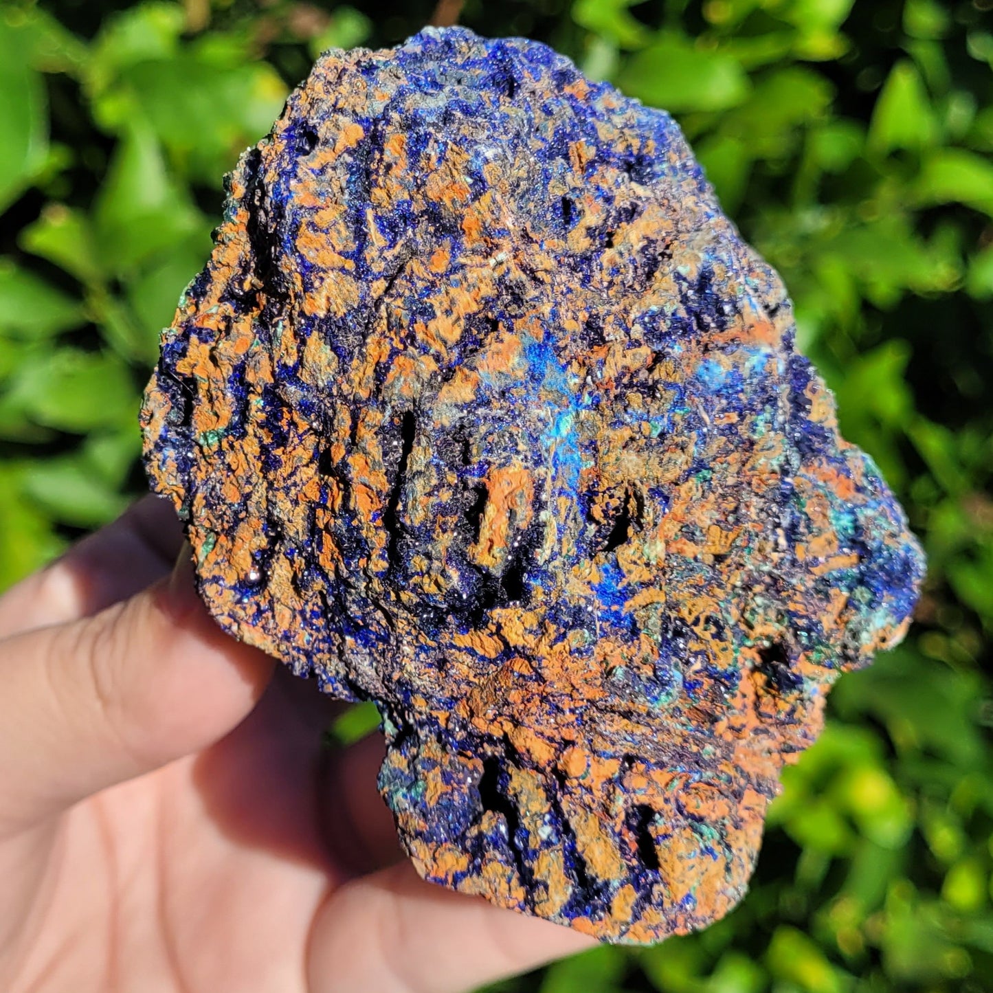 Azurite and Malachite Raw Specimen, 428g, 3.9"