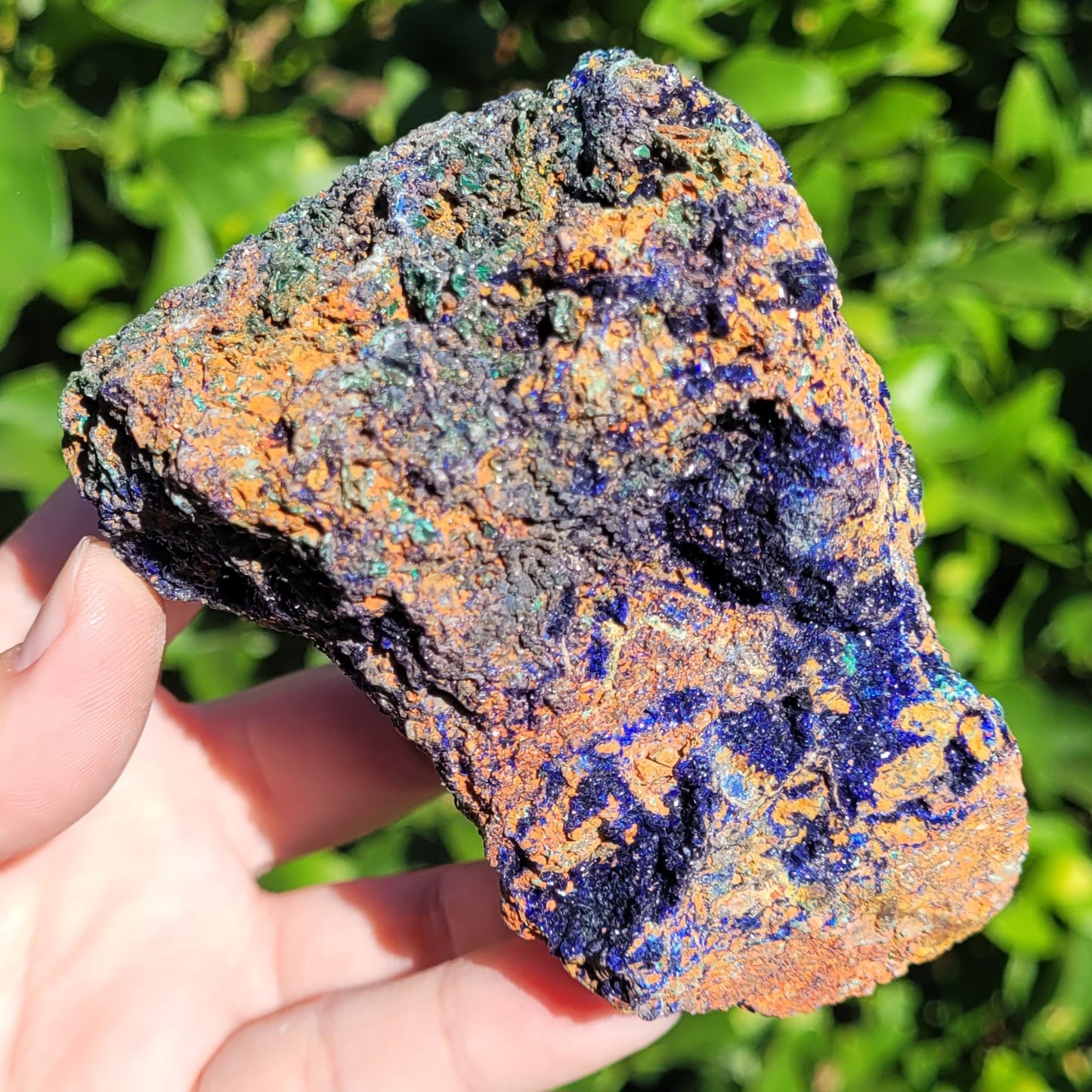 Azurite and Malachite Raw Specimen, 428g, 3.9"