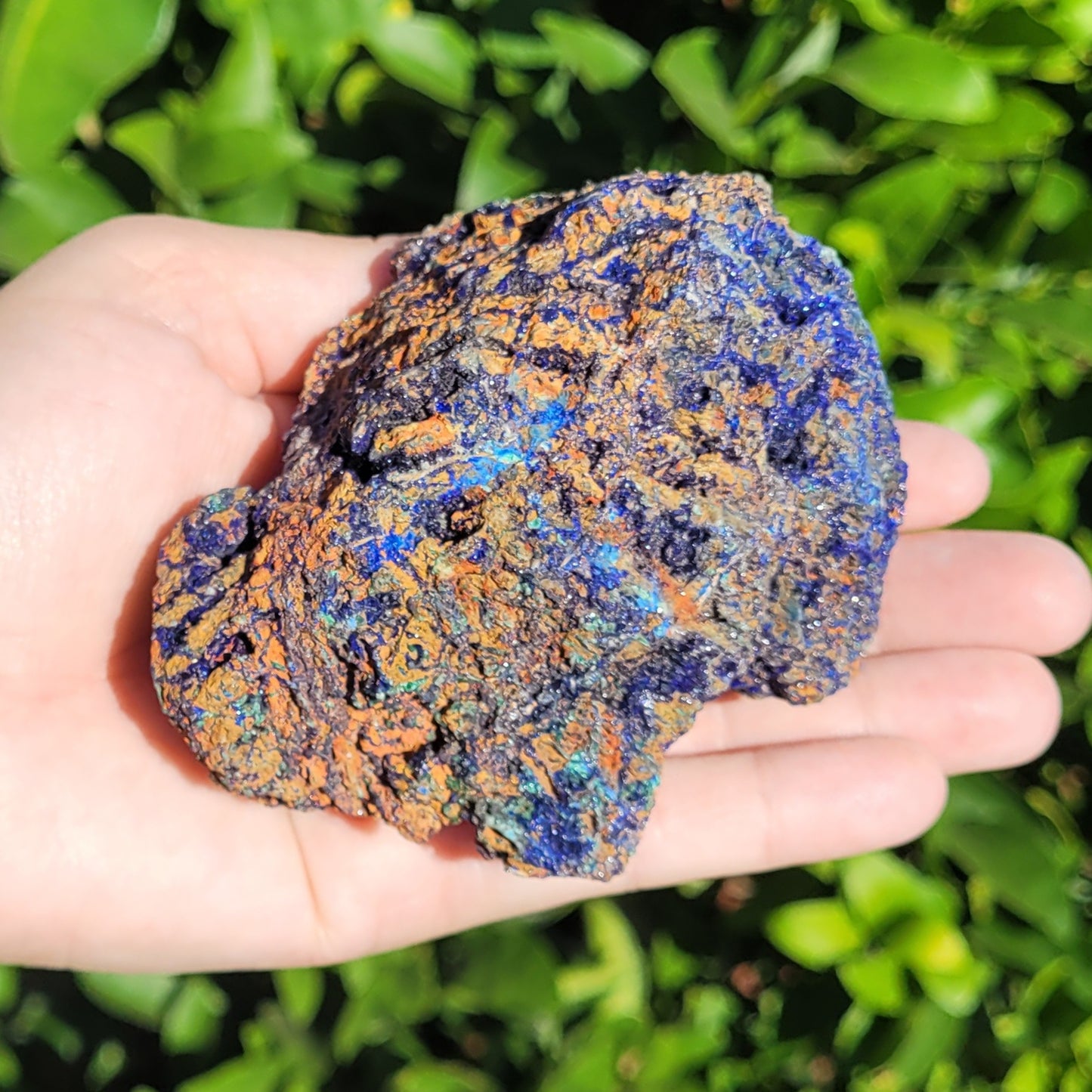 Azurite and Malachite Raw Specimen, 428g, 3.9"