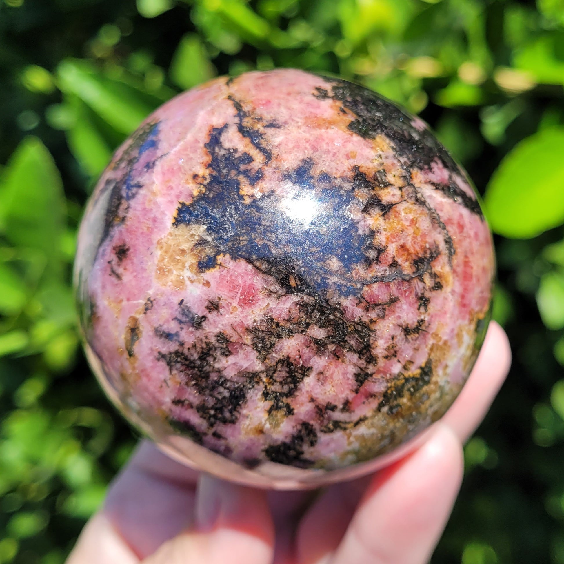 Rhodonite Sphere