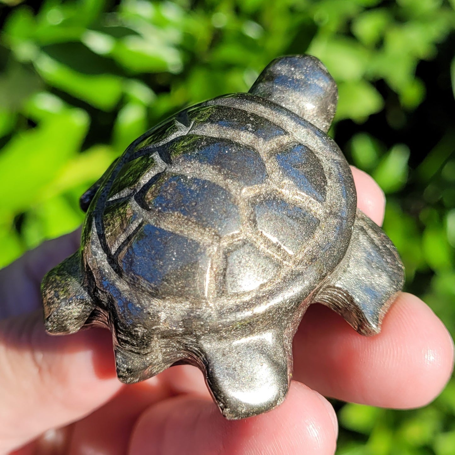 Pyrite Sea Turtle Crystal