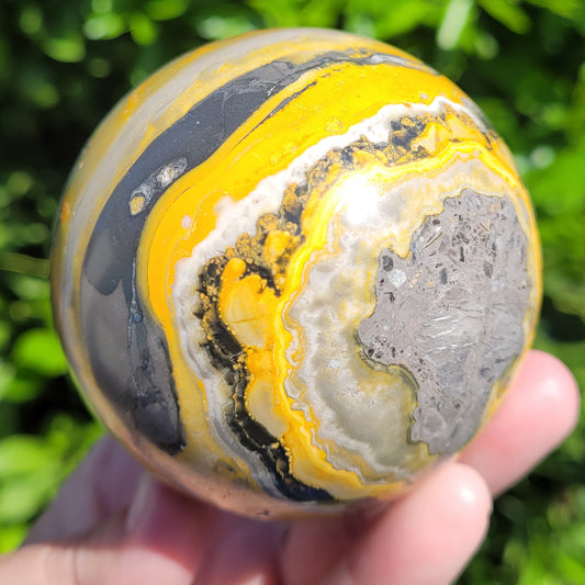 Large Bumblebee Jasper Crystal Sphere