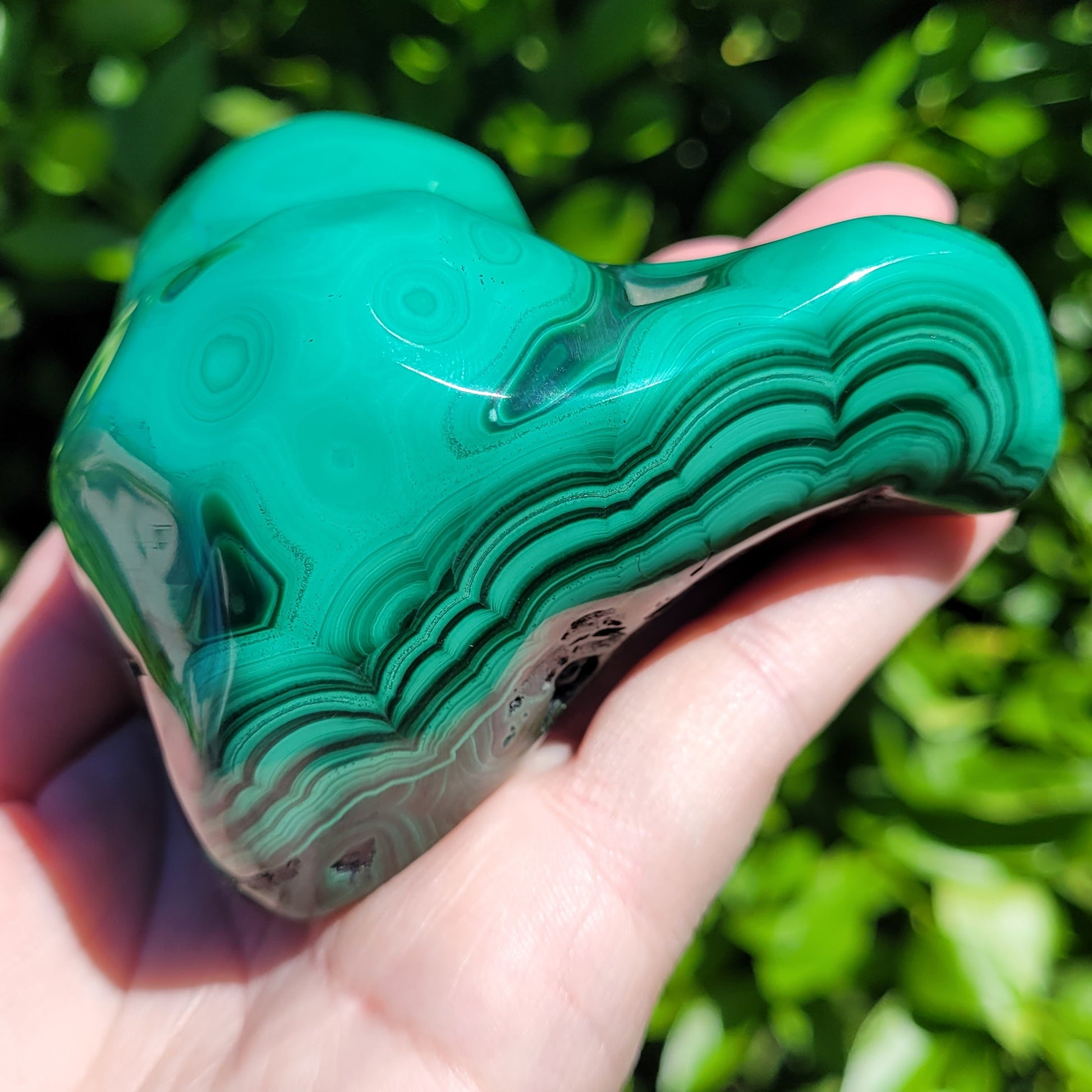 Malachite crystal specimen