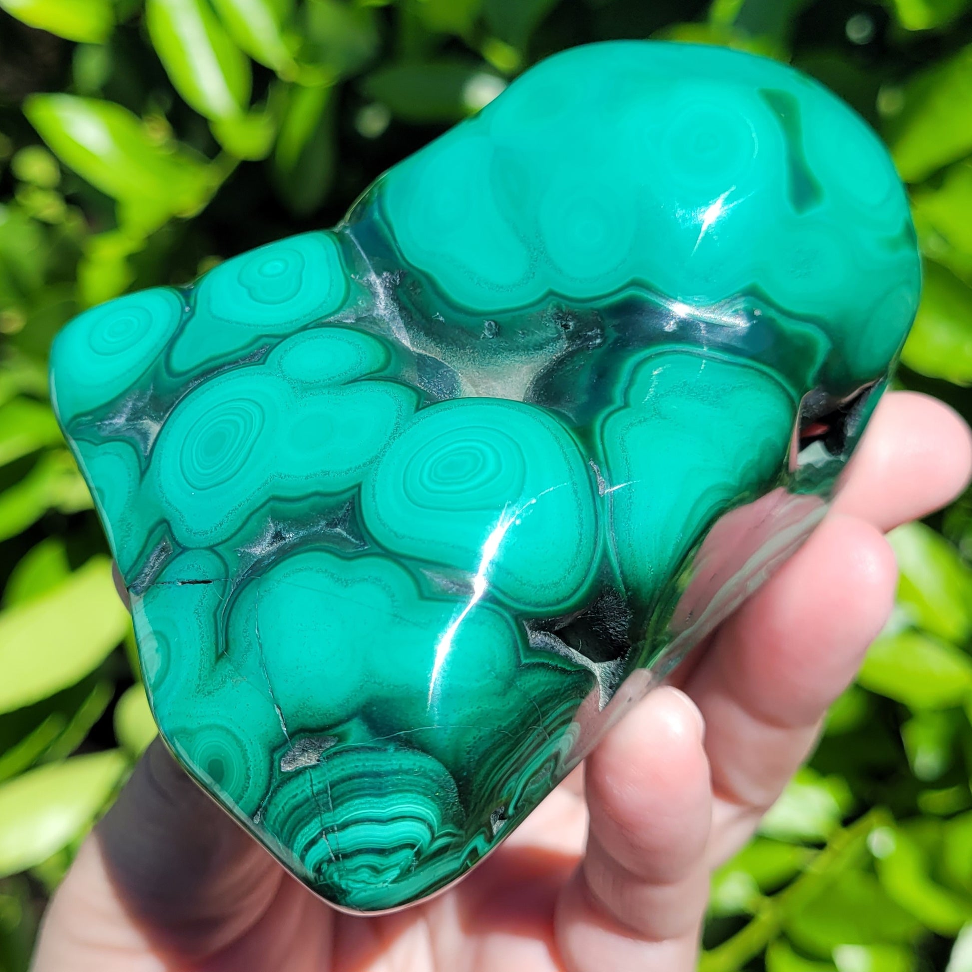 Malachite crystal specimen