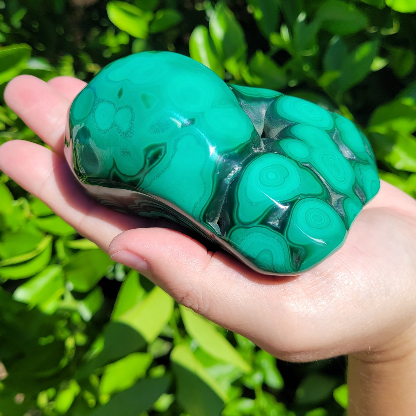 Malachite crystal specimen