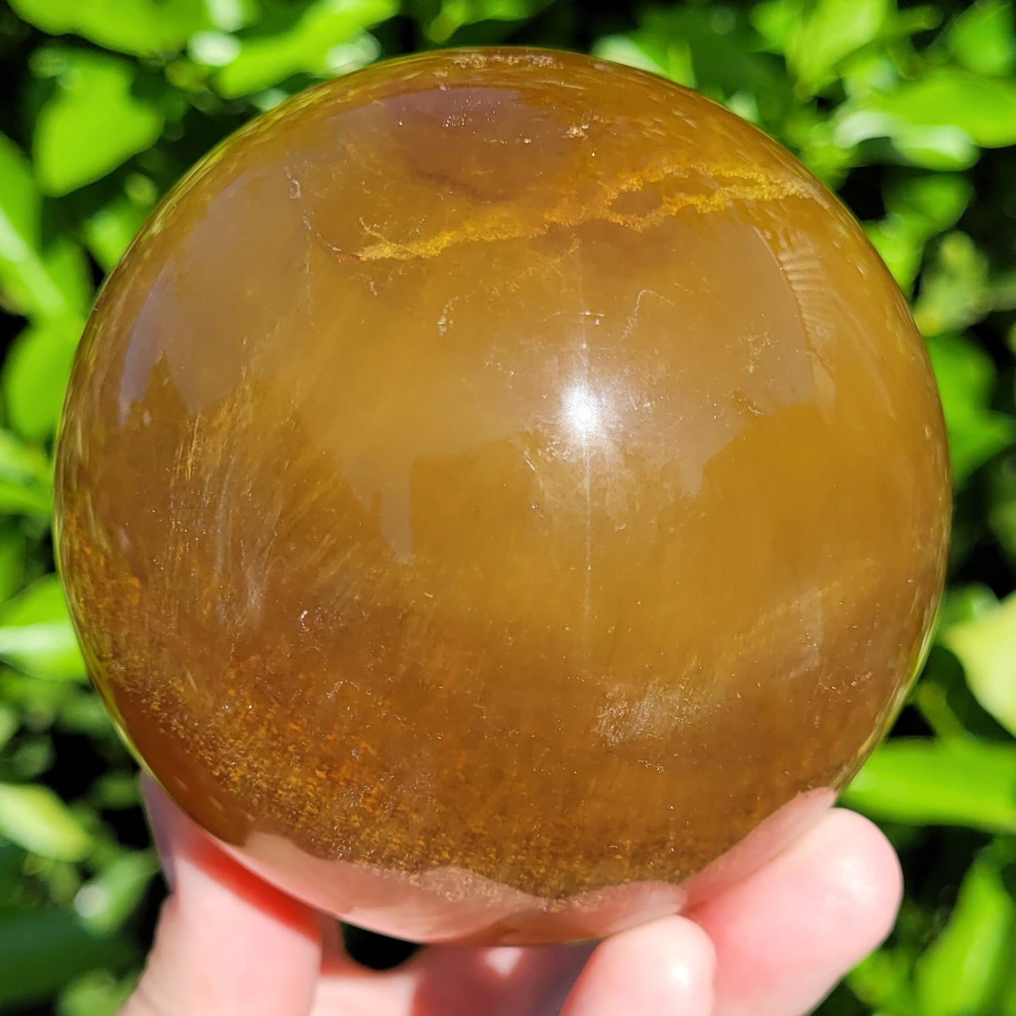 Yellow Fluorite sphere