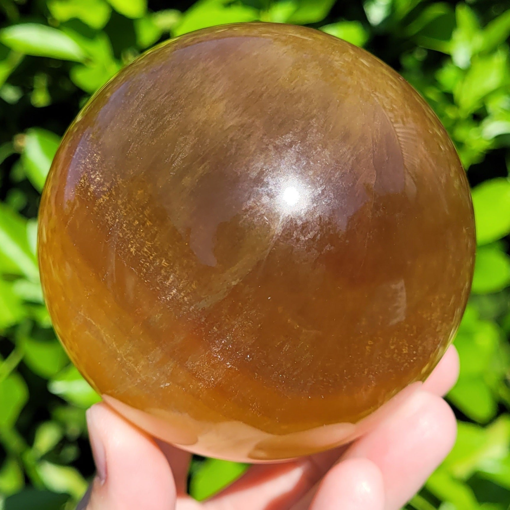 Yellow Fluorite sphere